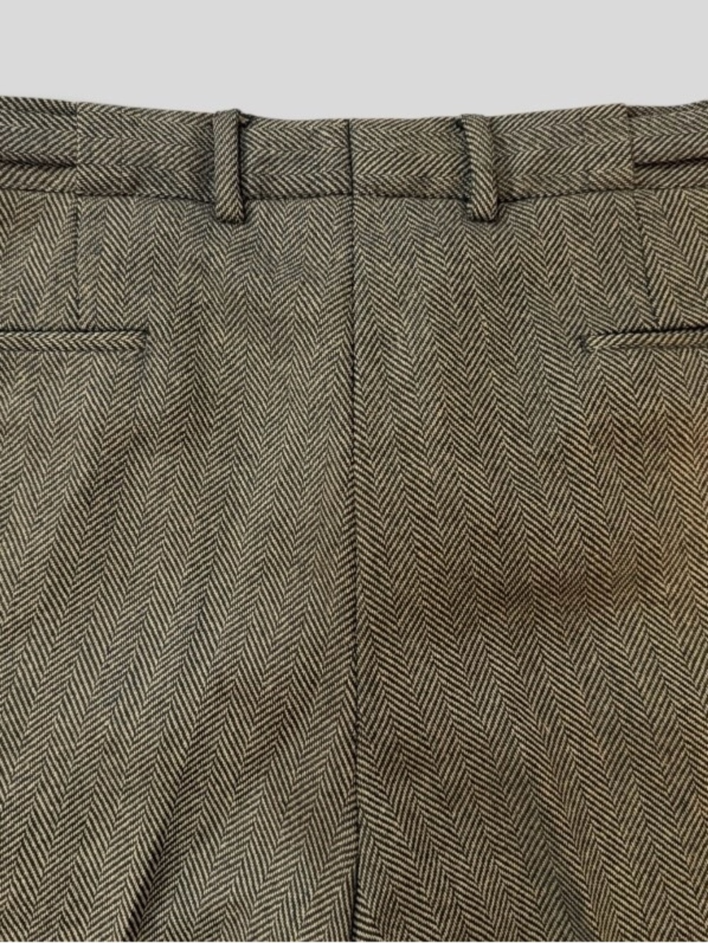 Authentic Gucci Men’s Heavy Wool Herringbone Straight Leg Trousers 36 x 31! - Picture 5 of 9